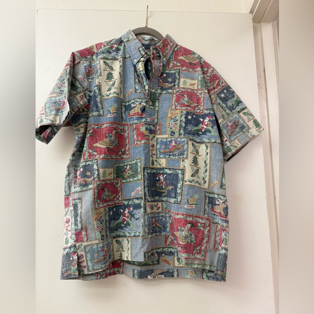 Reyn Spooner 2003 Christmas Aloha Shirt size L